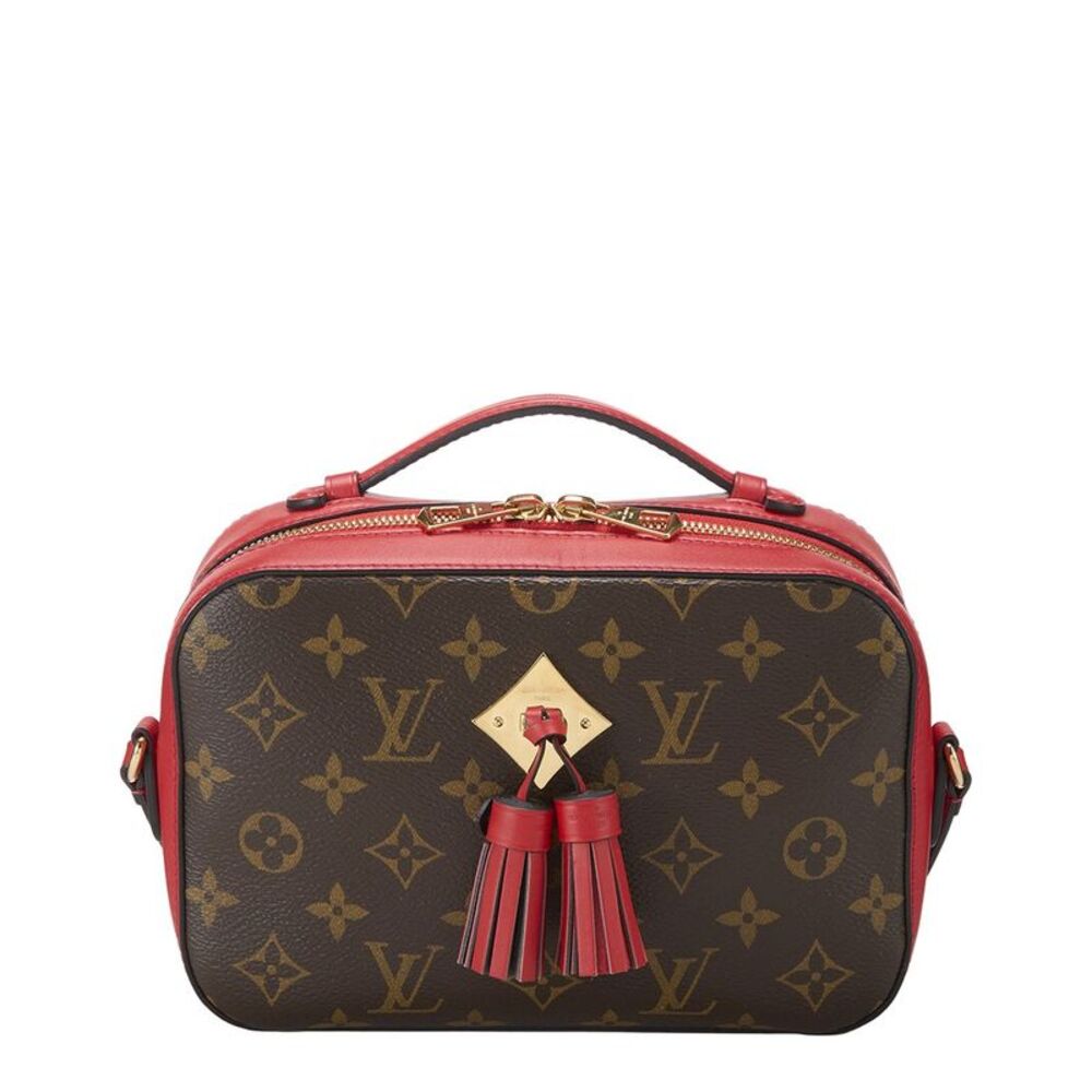 Louis Vuitton Brown Monogram Coated Canvas & Vachetta Leather Saintonge